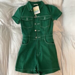 Peppermayo Golden Days Drill Romper